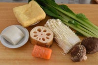 비빔밥 채소 손질